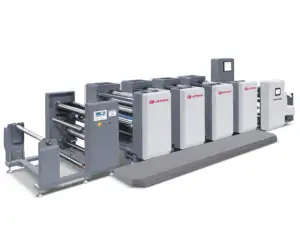 Vollautomatische 4-Farben-Offset-Druckermaschine Etikettendruckmaschine Intermittierende PS-Telleretikett-Offset-Druckmaschine