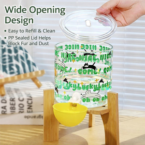 Distributeur d'eau automatique pour chat, grande capacité, sans prise, seau en verre silencieux pour chat et chien - Product Image 5