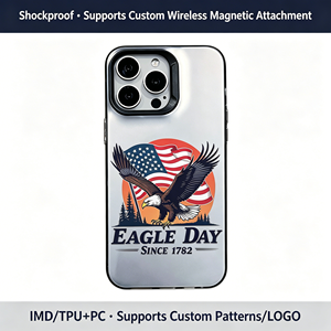 <span class=keywords><strong>Coque</strong></span> transparente en TPU avec motif Aigle, Drapeau Américain et Statue de la Liberté, Édition 250e Anniversaire pour iPhone 17 16 15 14 13 Pro Max - Product Image 2