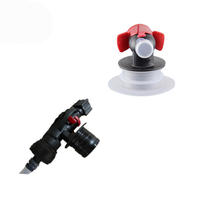 Adaptateur de connecteur de valve Vitop pour Bag-in-Box (BIB) jetable en PP+PE noir pour emballage de liquides et boissons gazeuses