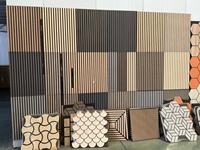 Mur acoustique décoratif en bois MDF Akupanel, lattes de bois flexibles, acoustique, hôtels, appartements, hôpitaux, écoles, entrepôts, placage