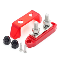 Barre de distribution d'alimentation DC 12V 250A pour systèmes solaires marins et automobiles, avec double goujon M8, pour batteries de camping-cars et caravanes