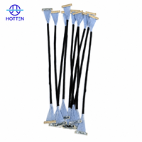 Câble coaxial micro LVDS OEM personnalisé DF36 25 broches, pas de 0,4 mm, 42AWG, pour écran LCD