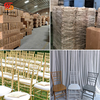 Chaises Chiavari en résine transparentes empilables en gros à bas prix pour hôtels, banquets, événements et réceptions