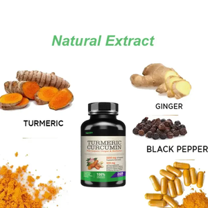 Ausreson OEM Extracto de Raíz de Cúrcuma con Curcumina, Suplementos con Beneficios, Vitamina C <span class=keywords><strong>y</strong></span> Cúrcuma, Cápsulas de Cúrcuma <span class=keywords><strong>y</strong></span> Curcumina de 500 mg - Product Image 3