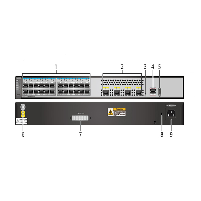 HW S5720-28P-LI-AC 98010768 24* 10/100/1000BASE-T ports 4* 1000BASE-X ports S5700 Series 10g network switch