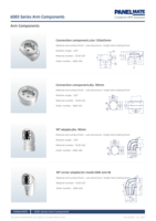 Pièces de système de bras de Support de composant de connexion de la série Panelmate 6085 Panneau de commande monté sur le bras PC ou support de moniteur