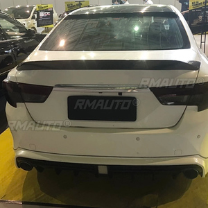 Alerón Trasero Estilo K de Fibra de Carbono/FRP Brillante para Toyota Mark X REIZ, Años 2010, 2011, 2012, 2013, 2014, 2015, 2016, 2017, Accesorios - Product Image 4