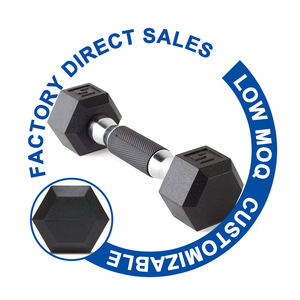 Hex-Cao Su Grip-5LB Quả Tạ Cơ Thể Tập Luyện Sức Mạnh Đào Tạo Cao Su Hand Grip Bìa Hex Quả Tạ - Product Image 1