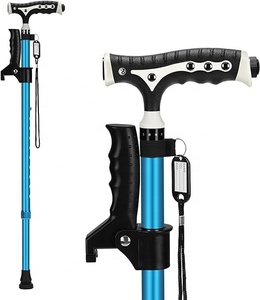Bastón magnético multifuncional ajustable para ancianos <span class=keywords><strong>con</strong></span> luz LED Bastón para <span class=keywords><strong>caminar</strong></span> <span class=keywords><strong>con</strong></span> <span class=keywords><strong>dos</strong></span> asas - Product Image 5