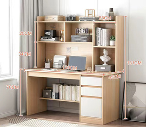 <strong>Compact</strong> Computer <strong>Desk</strong> with Integrated Bookshelf &amp; Shelves, Modern Home Office Workstation for <strong>PC</strong> Setup, Space-Saving Study <strong>Desk</strong> - Product Image 4