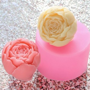 Camellia Rose Flower Silicone Mold Bpa Free Eco-Friendly Easy Demoulding for Cake <b>Soap</b> Making 1 Piece Pink - Product Image 3