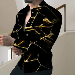 Roupas personalizadas Manga Longa Botão até T-shirt Essentials Camisas dos homens - Product Image 3