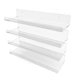 Acrylic Wall Mounted Floating Display Shelf for Funko Pop Bookshelf for Kids