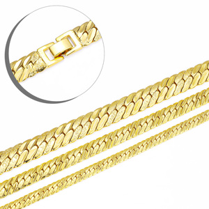 CM 주얼리 도매 유니섹스 황동 힙합 두꺼운 체인 24k 금도금 사우디아라비아 두바이 팔찌 - Product Image 3