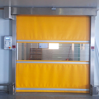 Porte rapide à enroulement en PVC imperméable de qualité industrielle, best-seller, pour entrée