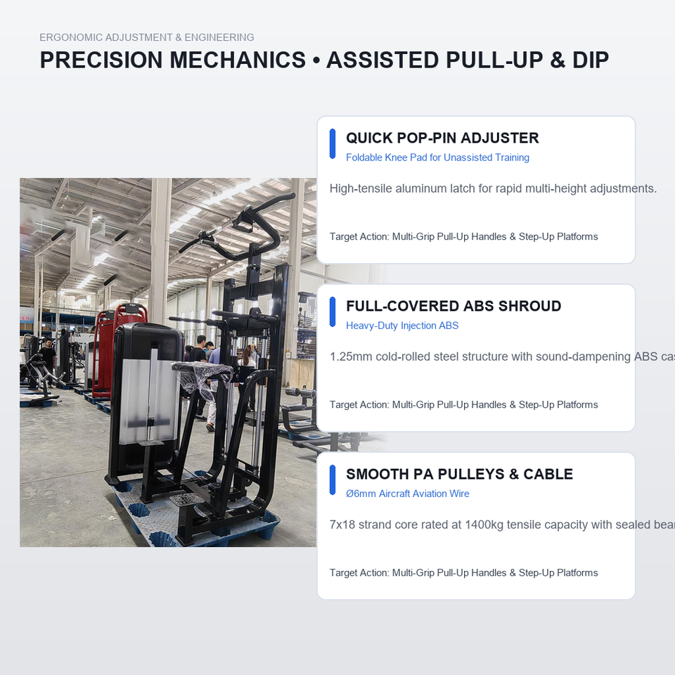 Dips Exercvise AOBIDE FB09 Assisted Chin Up Dip Machine Commercial Heavy Duty Pin ...