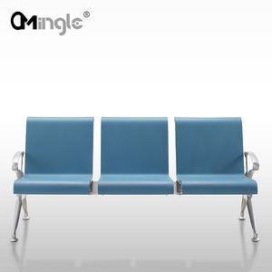 Mingle furnitur rumah sakit Modern ruang tunggu pasien 4-tempat duduk lembut PU kursi tunggu bandara - Product Image 4