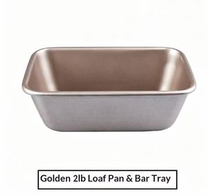 Moule à pain rectangulaire antiadhésif de 2 lb, en acier au carbone robuste, pour la cuisson au four, la fabrication de toasts et de gâteaux - Product Image 1
