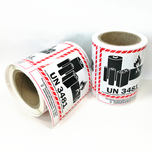 Etiqueta Adhesiva de Advertencia para Papel de Arte, Etiqueta de Precaución para Envío de Baterías de Litio, Etiquetas de Embalaje - UN3480 <span class=keywords><strong>UN3481</strong></span> - Product Image 2