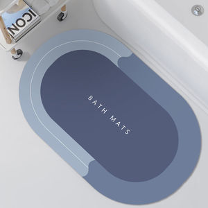 Soft Nano Design Comfy Absorbing <strong>Non</strong> Anti <strong>Slip</strong> Quick Drying Super Absorbent Diatomite Bath <strong>Mat</strong> Bathroom <strong>Mat</strong> <strong>Shower</strong> <strong>Mat</strong> Set - Product Image 1