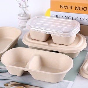 Großhandel Einweg Umweltfreundliche Biologisch Abbaubare Tragbare Lebensmittel- und Getränkebehälter Teleskopboxen für den Haushalt aus Bagasse nach Maß - Product Image 3