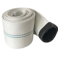 Tuyau d'arrosage flexible en PVC de 3 pouces, 13 bars, blanc, tuyau d'incendie à décharge à plat, équipement de lutte contre l'incendie