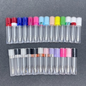 Tube de brillant à lèvres rond JIE MEI, 7 ml et 8 ml, le plus vendu, avec logo personnalisé, emballage cosmétique vide en plastique pour brillant à lèvres - Product Image 1