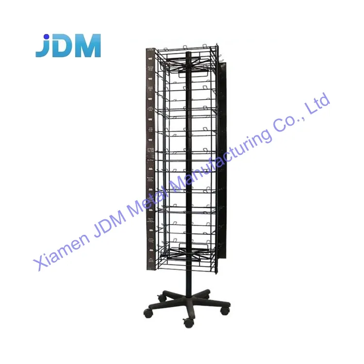 Draad Spinning Display Stand Draaiende Hanger Vloeren Revolving Retail Noten Snack Planken Voor Chips Voedsel Candy Bins