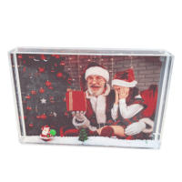 Cadre photo liquide en acrylique 4x6 pouces, design moderne, sérigraphié, personnalisable, cadeau promotionnel pour mariages, événements, anniversaires