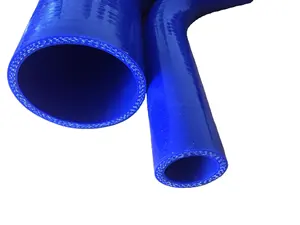 Silicone Hose Reinforced Customized 4mm/5mm Thickness Black Silicone Car Radiator Hoses Reinforced With Rubber Moulding And Cutting Services Available