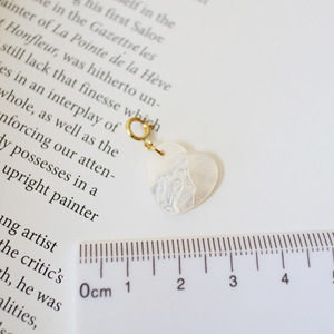 Sculpture à la main vadrouille coquille camée la vierge marie pendentif/breloque en acier inoxydable fermoir rond collier à faire soi-même Bracelet accessoires - Product Image 5