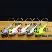 Tête de jig en acier inoxydable pour leurre de pêche, colorée, avec hameçon ultra-affûté pour la pêche à la mouche en eaux douces