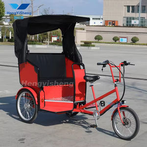 City Sightseeing électrique <span class=keywords><strong>Transport</strong></span> de passagers assisté Tricycle pousse-pousse électrique 3 roues Taxis pousse-pousse Pedicab Fabricant - Product Image 4