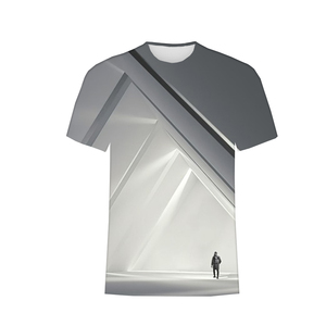 Bán Buôn Lưới <span class=keywords><strong>Polyester</strong></span> O-Cổ Áo Thun Tùy Chỉnh Kỹ Thuật Số Màn Hình Lụa Thăng Hoa In Logo Đồ Họa T-Shirt Cho Nam Giới - Product Image 1