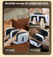 Masseur multifonctionnel pour les pieds et les genoux, thérapie thermique, masseur de pieds Shiatsu, appareil de massage des genoux à compression d'air pour les personnes âgées