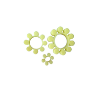 Accouplement à pince haute performance T 50-t 200 en polyuréthane jaune PU avec élément en aluminium de type araignée