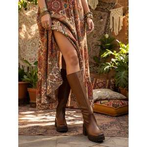 Botas Altas Modi para Mujer, Material TPU, Tacón de Plataforma, Antideslizantes, para Oficina - Product Image 4