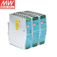 Alimentation électrique sur rail DIN série MeanWell EDR NDR XDR 75W 120W 12V 24V 48V Sortie CC pour systèmes de contrôle industriels