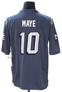 Оптовая продажа, 2025 Мужская Новая Англия, 10 # Drake Maye Storm Blue Соперничество, Коллекция игр, Джерси 2025 с коротким рукавом, дышащая функция - Product Image 2