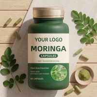 Complément alimentaire Moringa Immune Pure Premium en capsules avec extrait de superaliment vert, 60 capsules, 30g, OEM ODM, étiquette privée