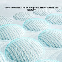 Lit rafraîchissant pour chat d'été avec tapis amovible et lavable, design style petit canapé, en coton PP, forme ronde, pour usage intérieur