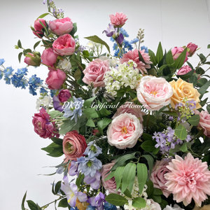 DKB venta al por mayor boda arco flores telón de fondo popular flor arco boda arcos con flores para ocasiones de Halloween - Product Image 4