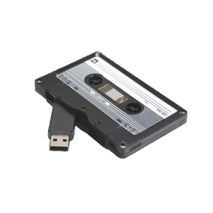 Unidad Flash USB 2,0 de alta velocidad con forma de cinta de casete Vintage con garantía de 3 años para regalos promocionales - Product Image 3