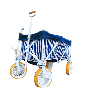 Chariot <span class=keywords><strong>de</strong></span> plage à roulettes avec grandes roues, chariot robuste pour <span class=keywords><strong>le</strong></span> sable, <span class=keywords><strong>le</strong></span> <span class=keywords><strong>camping</strong></span>, l'extérieur, OEM personnalisé - Product Image 1