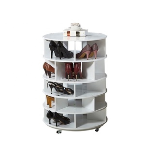 Hiện Đại Trắng MDF Vật liệu tầng đứng Giày giá tùy chỉnh nhà máy sản xuất cán thiết kế thân thiện với môi bằng gỗ Túi giày - Product Image 2