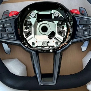 Volante Deportivo de Cuero con Luces LED Compatible con <span class=keywords><strong>BMW</strong></span> M3 M1 M2 M5 M6 X3 X4 X5 X6 X7 <span class=keywords><strong>X8</strong></span> G01 G12 G20 G30 G80 G82 330i M340i - Product Image 2