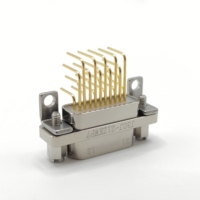 Conector Hembra Rectangular Miniatura Serie J30J, Conector Micro-D de Ángulo Recto J30J-21ZKP