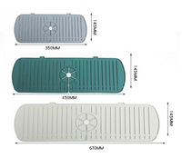Poignée de robinet en silicone Socan, bac anti-goutte, accessoires pour évier de cuisine, tapis de séchage, protection anti-éclaboussures en silicone pour comptoir