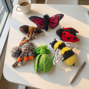 Juguete <span class=keywords><strong>de</strong></span> Peluche <span class=keywords><strong>de</strong></span> la Serie <span class=keywords><strong>de</strong></span> Insectos <span class=keywords><strong>de</strong></span> Simulación: Araña, Abeja, Escarabajo, Hormiga, Mantis, Mariposa - Decoración para el Hogar y Regalo - Product Image 3